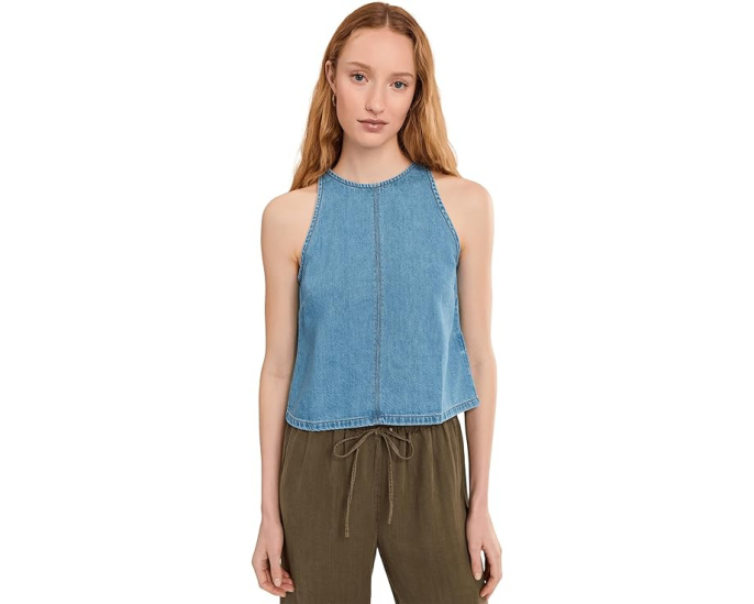 Madewell Топ-халтер Airy Denim из денима