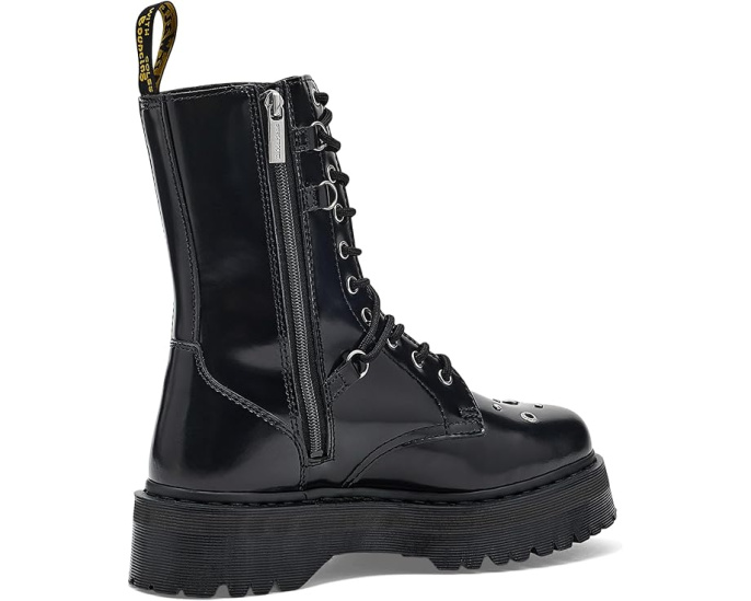 Ботинки Dr. Martens Jadon Hi Hardware на платформе с заклепками