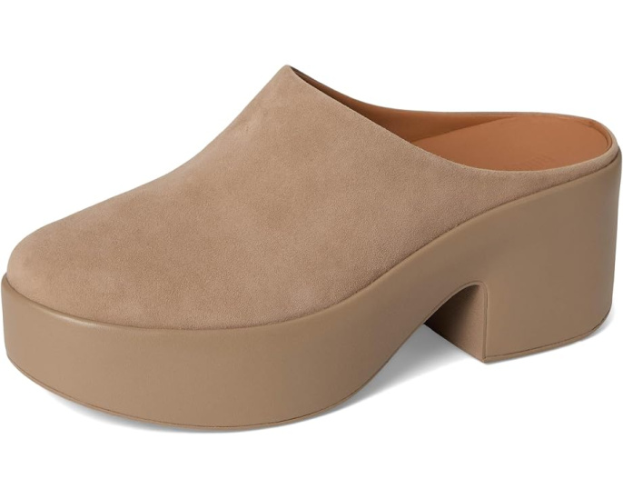 FitFlop Platfforms замшевые мюли на каблуке