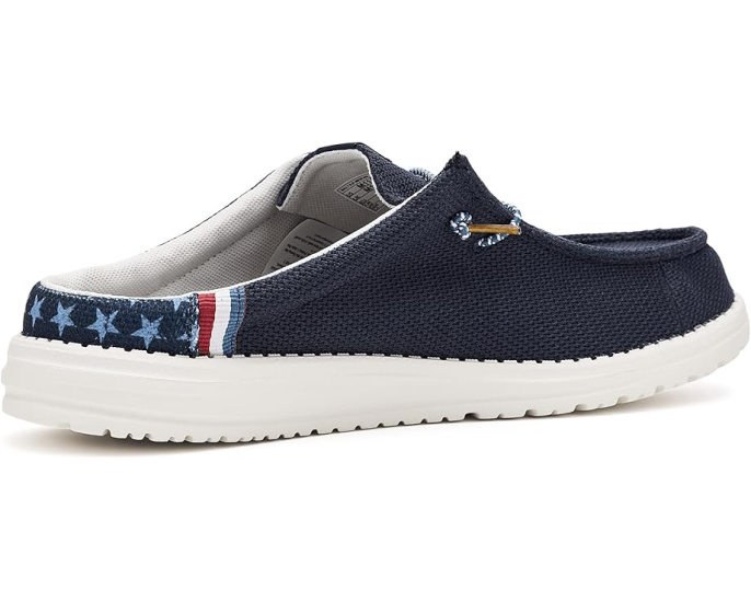 Слипоны Wally Slip Americana от Hey Dude с технологией Flex & Fold