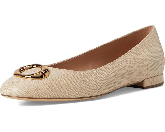 Cole Haan Балетки Skylar с квадратным носком и кожаным верхом