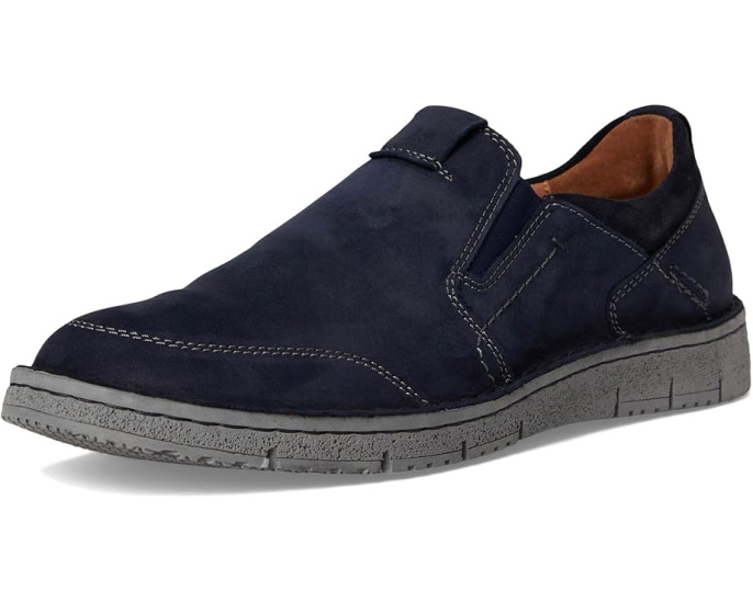 Мокасины Josef Seibel Ruben 03 из нубука с ручной строчкой