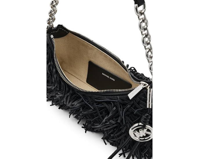 Сумочка на цепочке Nolita Medium Chain Pouchette из кожи MICHAEL Michael Kors