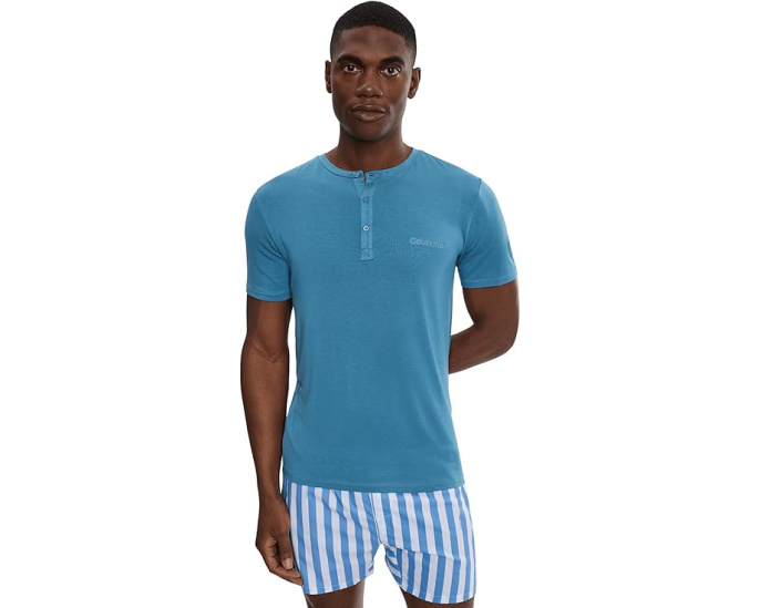 Хенли Calvin Klein Underwear Ultra Soft Modal с коротким рукавом