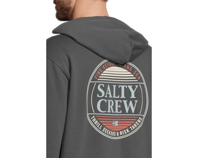 Толстовка Simple Fade Zip Fleece Salty Crew с раздельным карманом