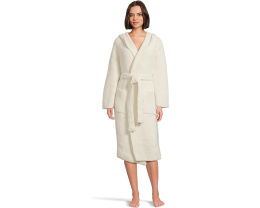 Халат Barefoot Dreams CozyChic с капюшоном и ребристой текстурой