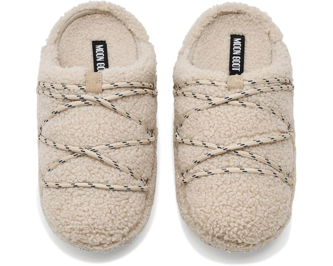 Слипоны Teddy с перекрестными шнурками MOON BOOT