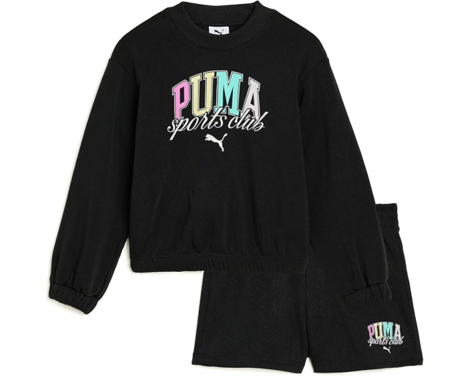 Puma детский комплект из свитера и шорт Черный