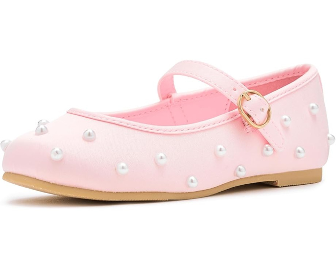 Janie and Jack балетки Pearl Flat с отделкой под жемчуг для девочек