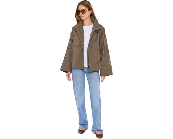 Куртка AllSaints Leighton с воротником-стойкой и молнией