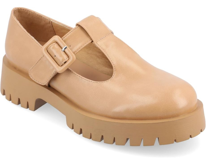 Балетки Suvi на массивном каблуке от Journee Collection