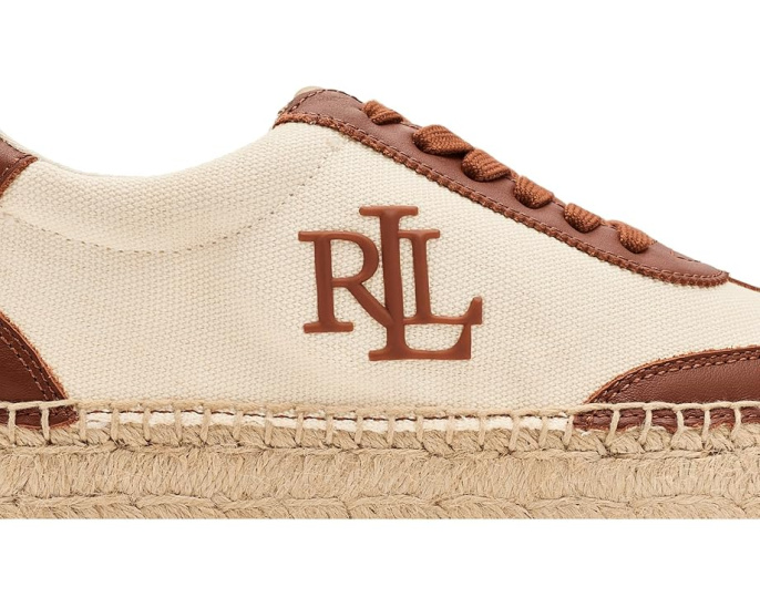 Эспадрильи-кроссовки Lauren Ralph Lauren Luize из холста и кожи наппа