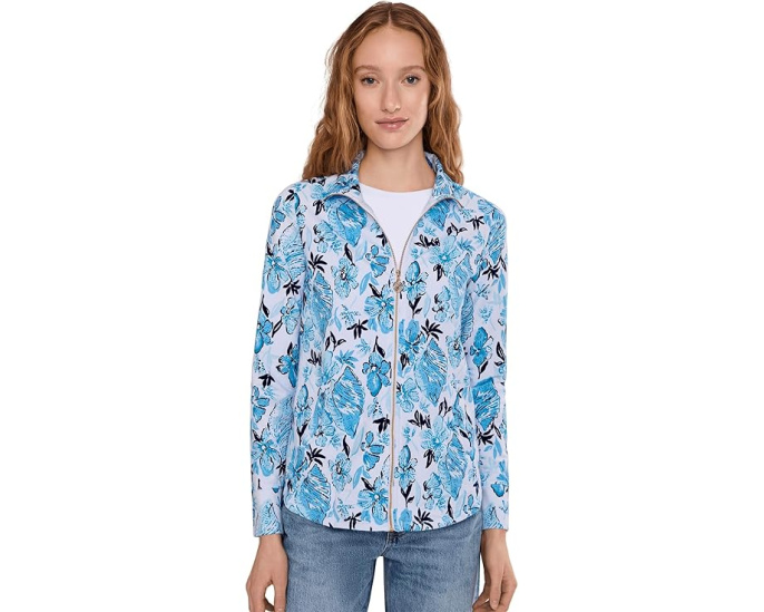 Lilly Pulitzer Leona куртка с защитой UPF 50+ на молнии
