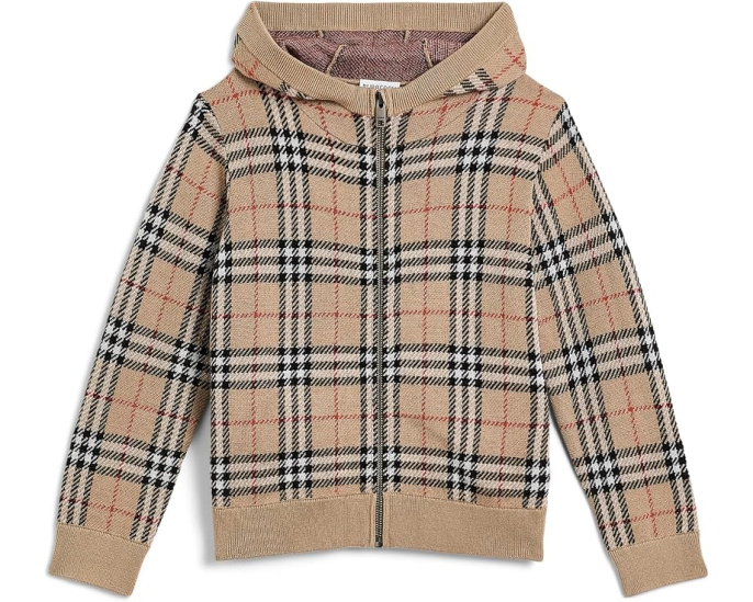 Худи Jimmy Vintage от Burberry Kids на молнии для детей