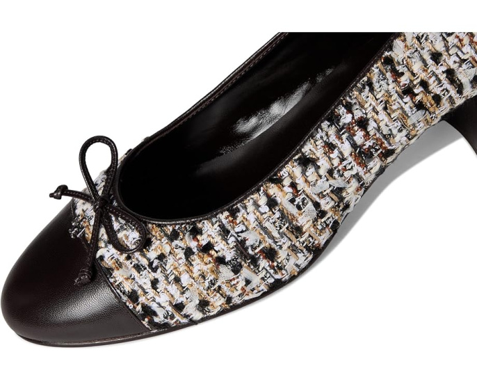 Туфли лодочки Tory Burch Cap-Toe Pumps 45 мм с контрастным носком