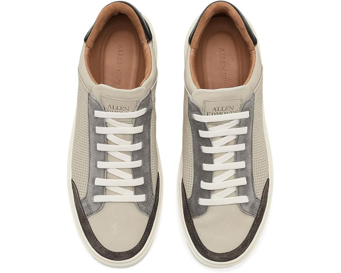 Кеды Oliver-1 slip-on Allen Edmonds на шнурках из перфорированной кожи