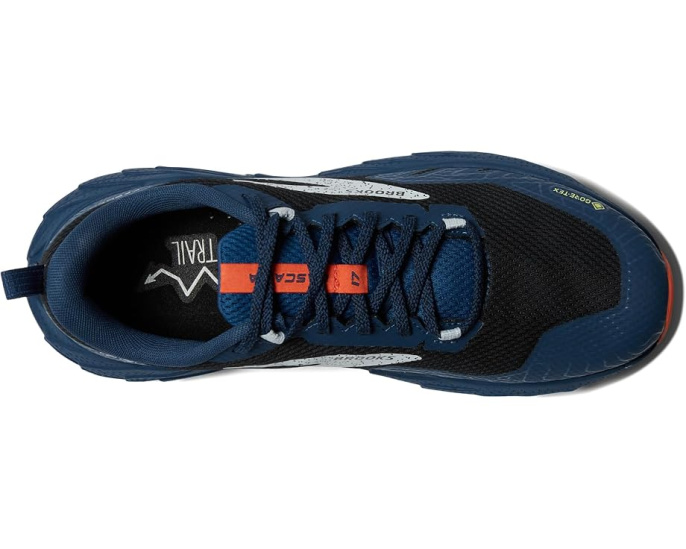 Кроссовки Brooks Cascadia 17 GTX черно-синие трейловые