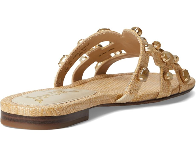 Сандалии Sam Edelman Bay Ray с логотипом и декором из стразов на плоской подошве
