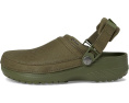 Кроксы Crocs Classic Crafted Vegan Suede Clogs с ремешком и стелькой Croslite