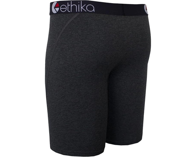 Боксеры ethika The Staple меланжевые с высокой посадкой