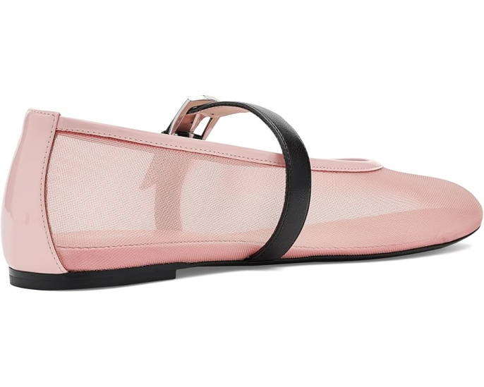 Балетки Stuart Weitzman Sai Bareitall Maryjane с круглым носком и регулируемой пряжкой