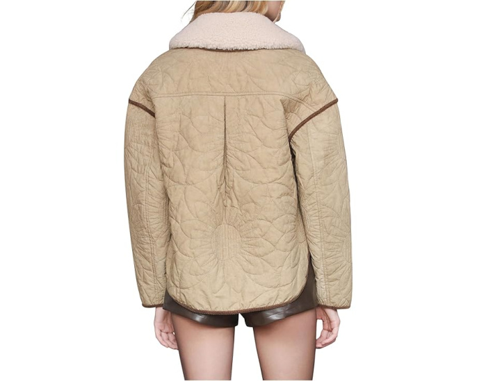 Стеганая куртка Floral Quilted Heritage Jacket от Avec Les Filles с цветочным принтом