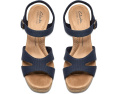 Сандалии Nerisa Twist Clarks на удобном каблуке с ремешками и стелькой Ultimate Comfort
