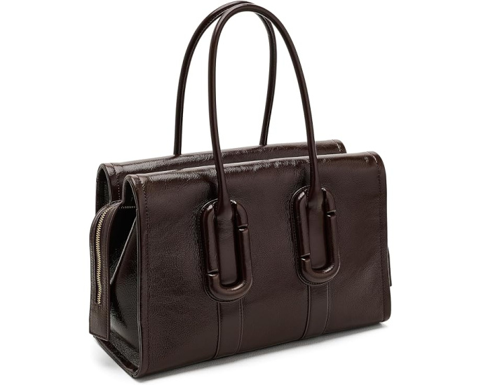 Babe City Tote In Crinkle Leather