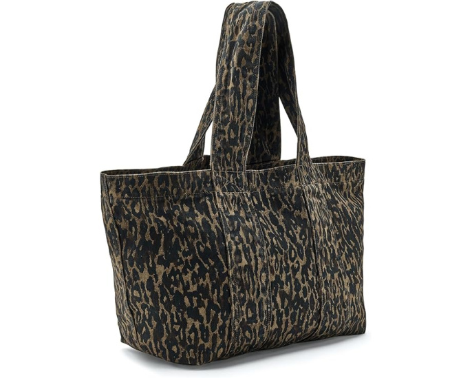 Тоут Izzy Leopard Denim AllSaints с леопардовым принтом