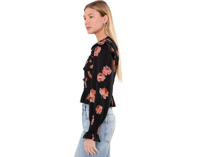 Блузка AllSaints Lauren с цветочным принтом и рюшами
