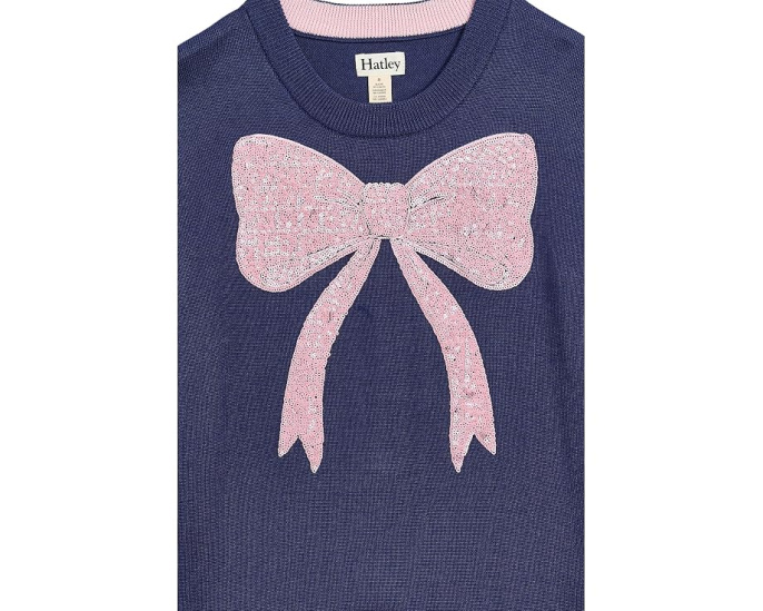 Свитер Hatley Pink Bow Sequin с бантом и пайетками