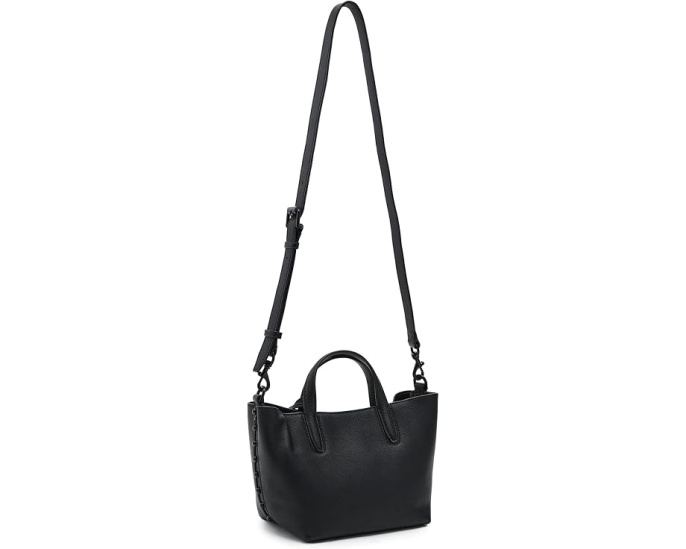 Сумка тоут Rebecca Minkoff Riley SM из соломки на цепочке