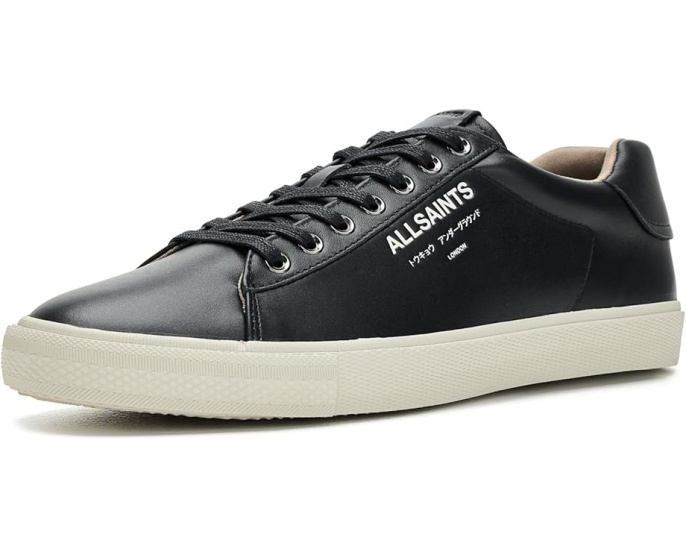Кроссовки AllSaints Underground Leather Low Top на плоской подошве