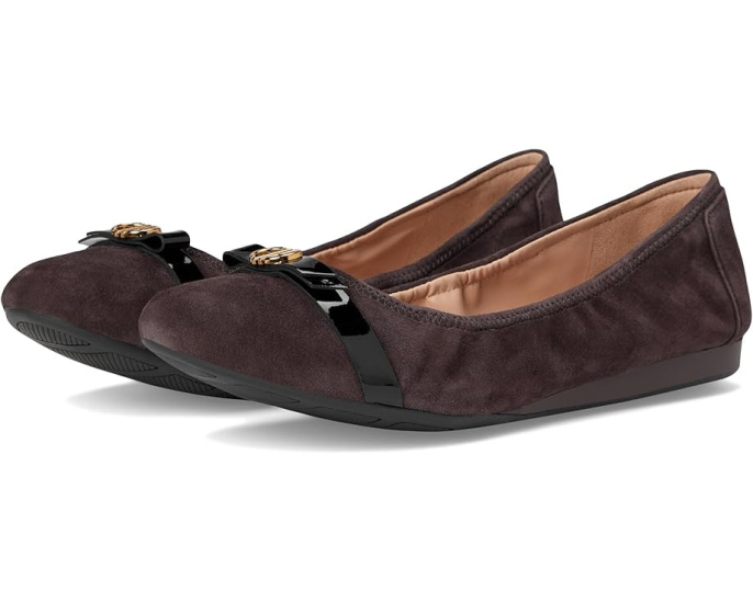 Cole Haan балетки Tova Bow с бантом и приподнятым круглым носком