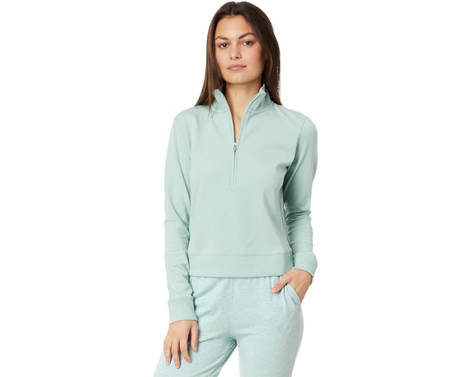 Толстовка TravisMathew Cloud 1/2 Zip из мягкой ткани Cloud с полузастежкой