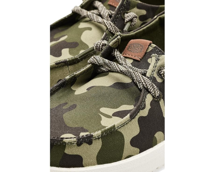 Hey Dude Кроссовки Wendy Essential Camo для детей с камуфляжным принтом