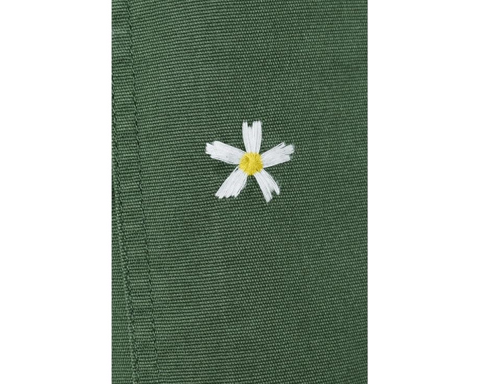 DAZE Брюки Villa с кулиской и зауженным низом цвета Bronze Green Daisy