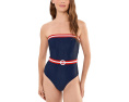 Купальник Jessa One-Piece Beach Riot с ребристым узором и съемным поясом