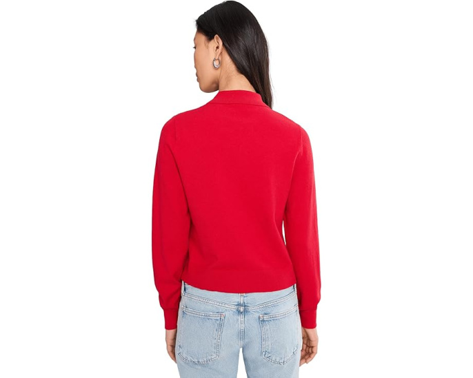 Свитер поло Phoebe Polo Sweater с воротником и длинными рукавами