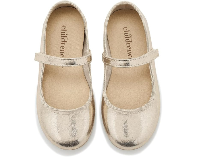 Туфли Childrenchic Mila Mary Jane из серебристой кожи