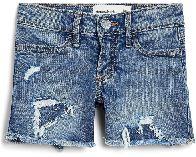 Шорты джинсовые Low-Rise Midi Destroyed от abercrombie kids