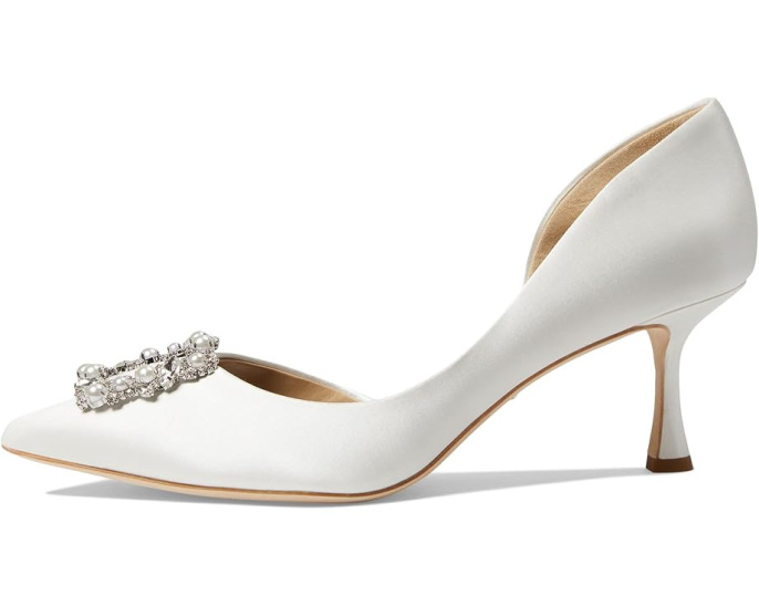 Туфли Fabia с декором из жемчуга и кристаллов Badgley Mischka