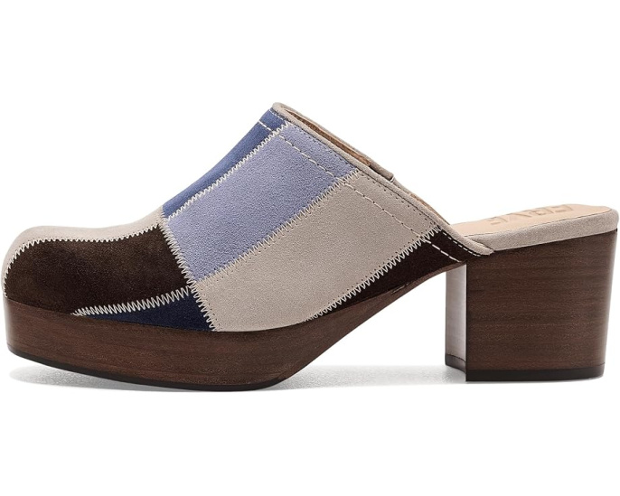 Сабо Campus Clog Patchwork Frye с лоскутным верхом Бирюзовый