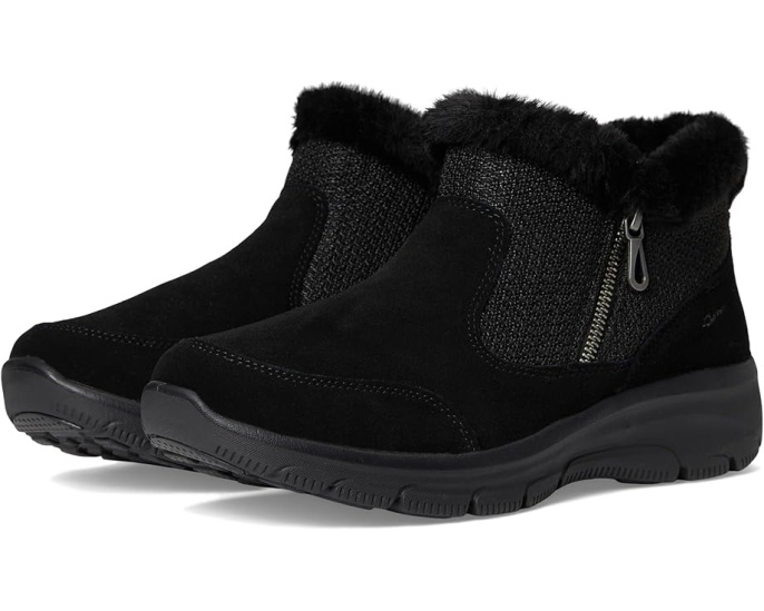 Ботильоны SKECHERS Easy Going Gentle Fall с замшевым верхом и вязаным свитером