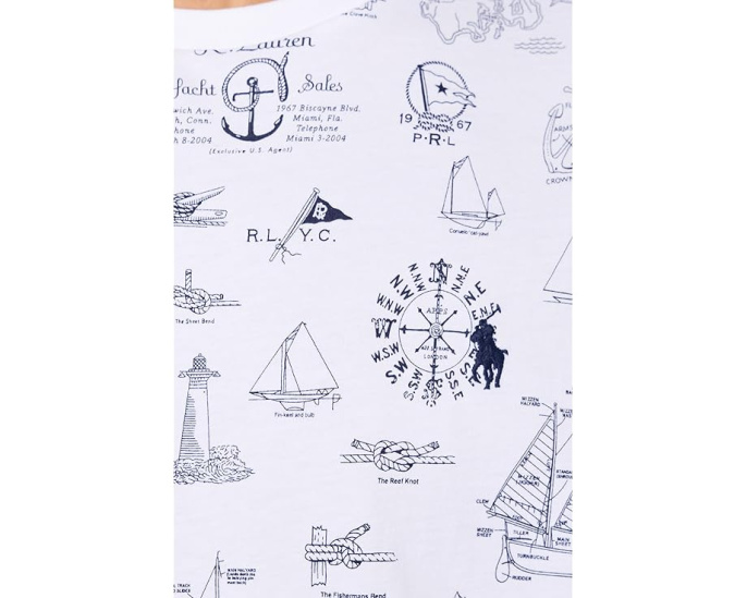 Футболка Polo Ralph Lauren Classic Fit Nautical Jersey с принтом
