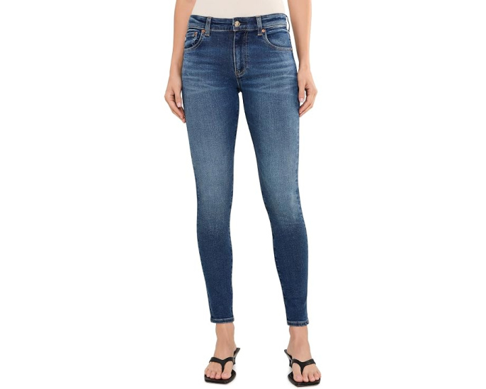 Джинсы скинни Farrah AG Jeans с высокой посадкой