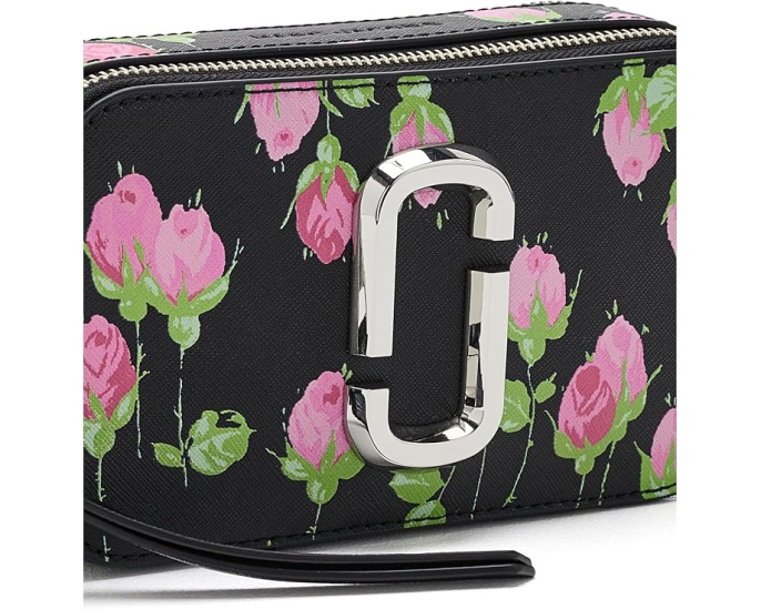 Сумка через плечо Marc Jacobs Snapshot с цветочным принтом
