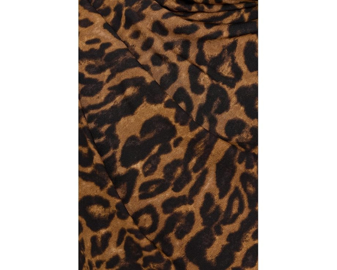 Плиссированное платье Ocelot-Print из крепа от Lauren Ralph Lauren