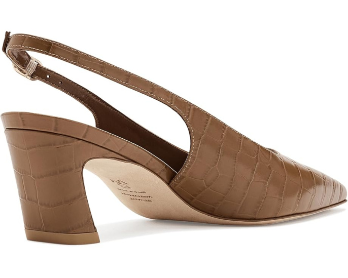 Босоножки Stassi Slingback 50 Stuart Weitzman с квадратным носком