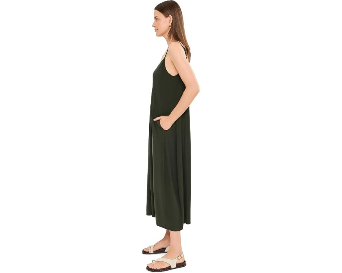 Eileen Fisher платье-комбинация Fine Stretch Jersey с миди-длиной